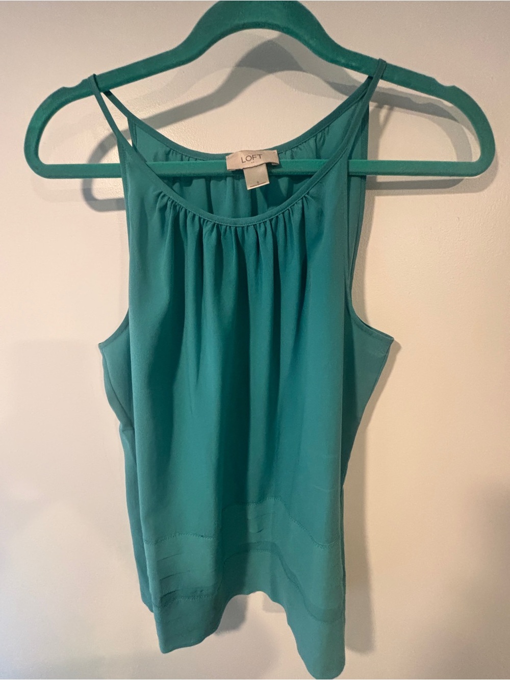 LOFT Teal Halter Neck Camisole